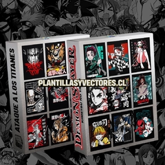 Mega Pack Vectores Anime +1000 Diseños - PlantillasyVectores