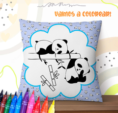 Plantillas Cojines Infantiles P/ Pintar V1 - PlantillasyVectores
