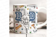 Plantillas Tazas 3D Padre Puños Manitos 3 en internet