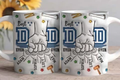 Plantillas Tazas 3D Padre Puños Manitos 3 - comprar online