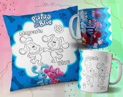 Plantillas Cojines + Tazas Infantiles P/ Pintar V4