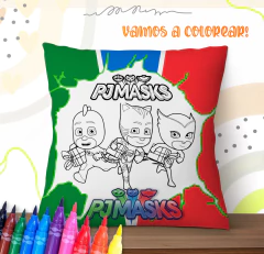 Plantillas Cojines Infantiles P/ Pintar V1