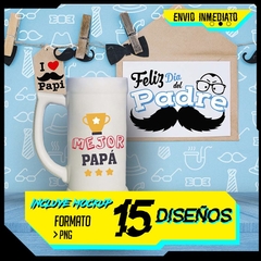 Plantillas Sublimación Shoperos Día del Padre Mod.2