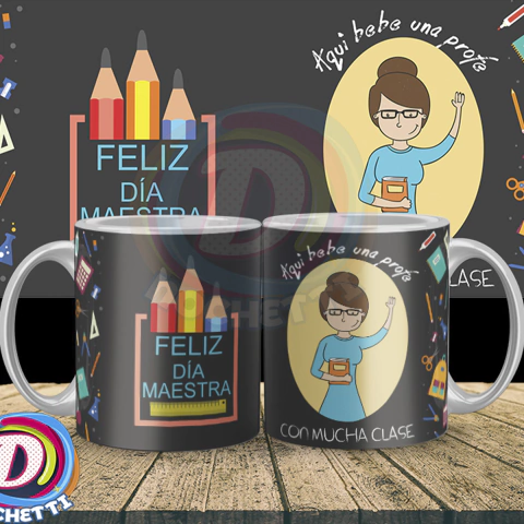 Plantillas Sublimación Tazas - Día Del Profesor #1 / Corel - buy online