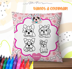 Plantillas Cojines Infantiles P/ Pintar V1 - tienda online