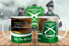 Plantillas Sublimación Tazas Día del Carabinero - comprar online