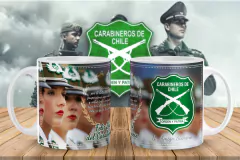 Plantillas Sublimación Tazas Día del Carabinero en internet