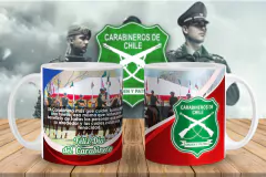 Plantillas Sublimación Tazas Día del Carabinero - comprar online