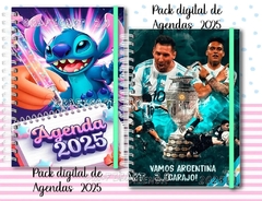 Mega Kit Imprimible 10 Agendas 2025 - tienda online
