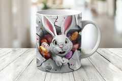 Plantillas Tazas Conejito De Pascua 3D - PlantillasyVectores