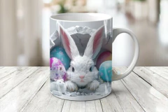 Plantillas Tazas Conejito De Pascua 3D - comprar online