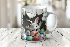 Plantillas Tazas Conejito De Pascua 3D
