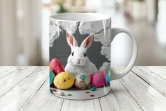 Plantillas Tazas Conejito De Pascua 3D - PlantillasyVectores