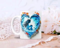 Imagen de Plantillas Tazas Día de la Madre 3D Corazón