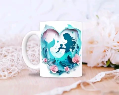 Plantillas Tazas Día de la Madre 3D Corazón