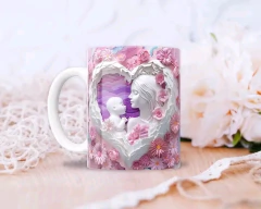 Plantillas Tazas Día de la Madre 3D Corazón - tienda online