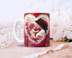 Plantillas Tazas Día de la Madre 3D Corazón en internet