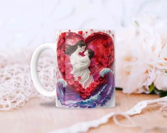 Plantillas Tazas Día de la Madre 3D Corazón en internet