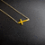 Cadena Cruz Minimal (chapado en oro 18kt)