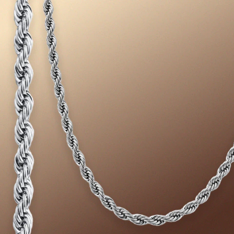 Cadena Rope Silver (Elegí tu variante)