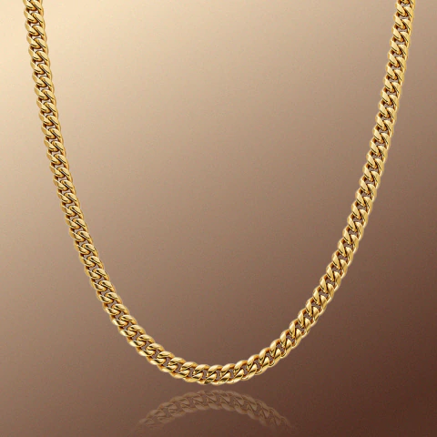 Cadena Cubana Gold 5mm