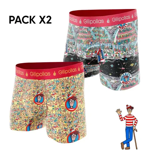 Pack x2 Boxers Estampados Wallys
