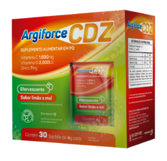 Argiforce Vitamina C, Vitamina D e Zinco Efervescente - Sabor Limão e Mel - comprar online