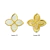 Imagem do Colar "Fleur d'Or" Trevo duas Faces