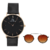 Relógio Minimalista Classic Big Bang, Londres | Full Black & Dourado 40mm + Óculos de Sol Minimalist Muse Marrom Metal