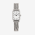 Relógio Minimalista Coleção Classic Louvre Metallic Square Full Silver 29x39mm - comprar online
