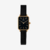 Relógio Minimalista Coleção Classic Louvre Metallic Square Black & Gold 29x39mm - comprar online