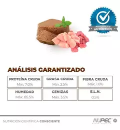 16 latas de alimento humedo perro senior Nupec. en internet