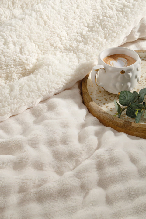 Edredón MARRUECOS flannel fleece bubble con efecto de ondas 3D y reverso de corderito. ¡PREMIUM! - 1 1/2 PL - comprar online