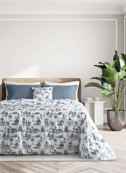 Juego de Sabanas Linea Nativa 150 hilos 1 1/2 pl - magnolia blanqueria