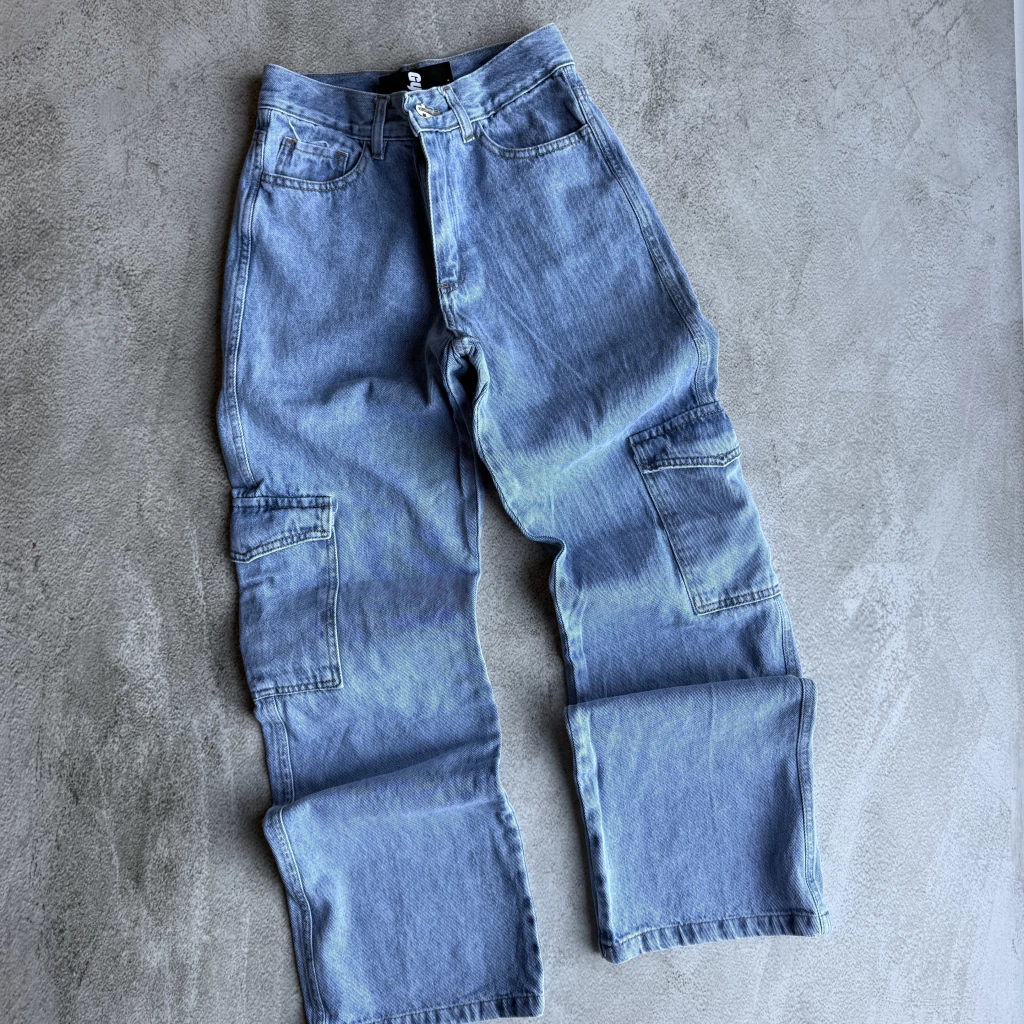 Jeans cargo wide