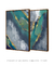 Conjunto 2 Quadros - Coleção "Turmalina" Turquoise