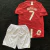 Kit Infantil CR7 2008 - Camisa Manchester United Home 2007/08 Final Champions League + Short [Versão Retrô] - Float - Pacotes