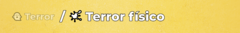 Banner de la categoría Terror físico