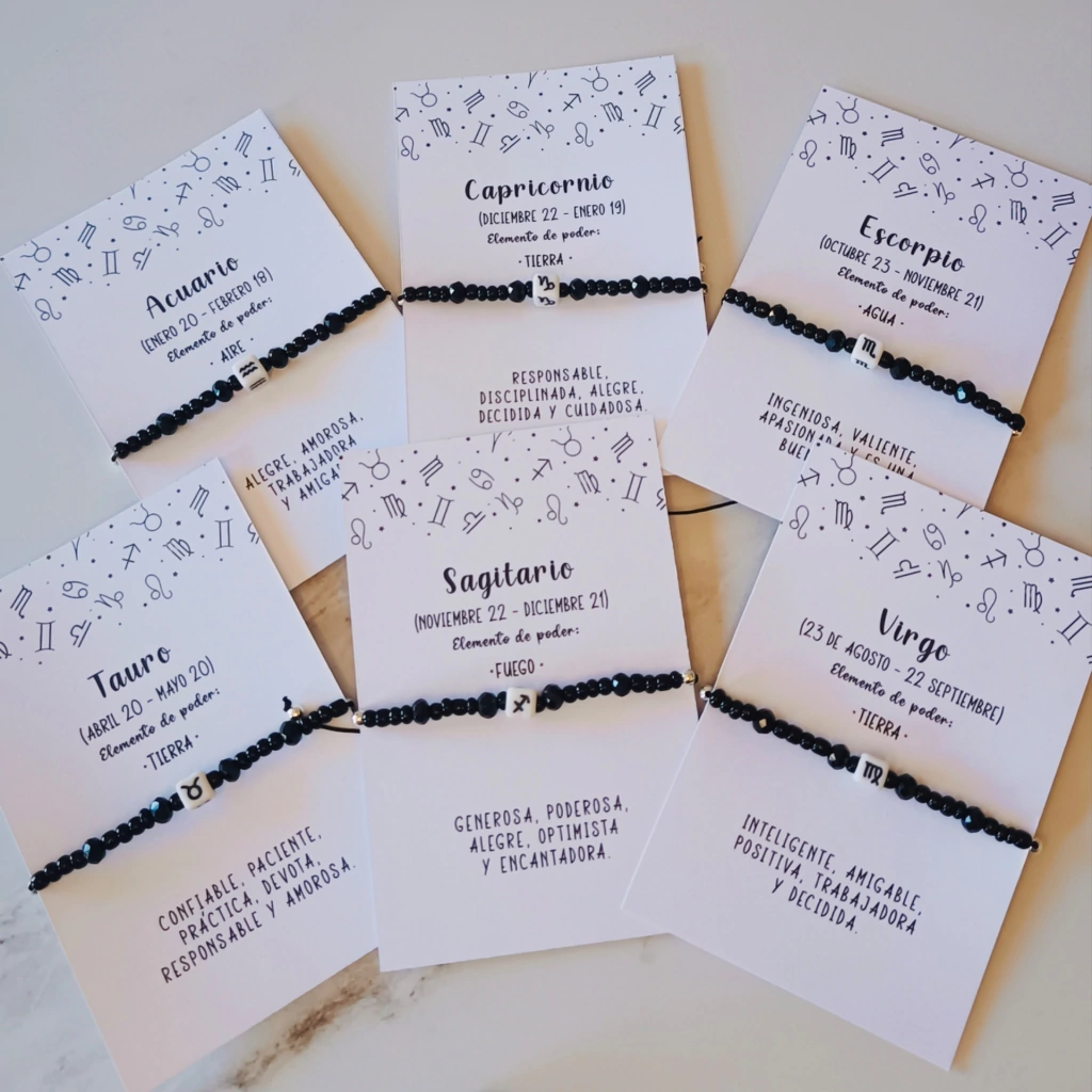 Pulseras de los Signos Black