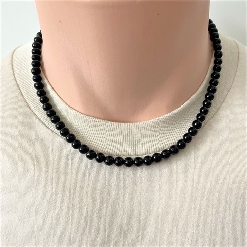 Collar Perlas Black