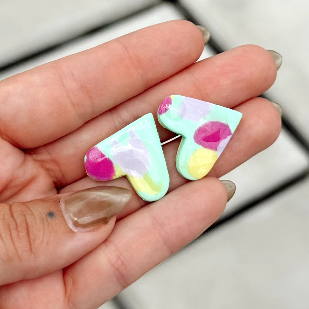 Aros Corazon I Porcelana