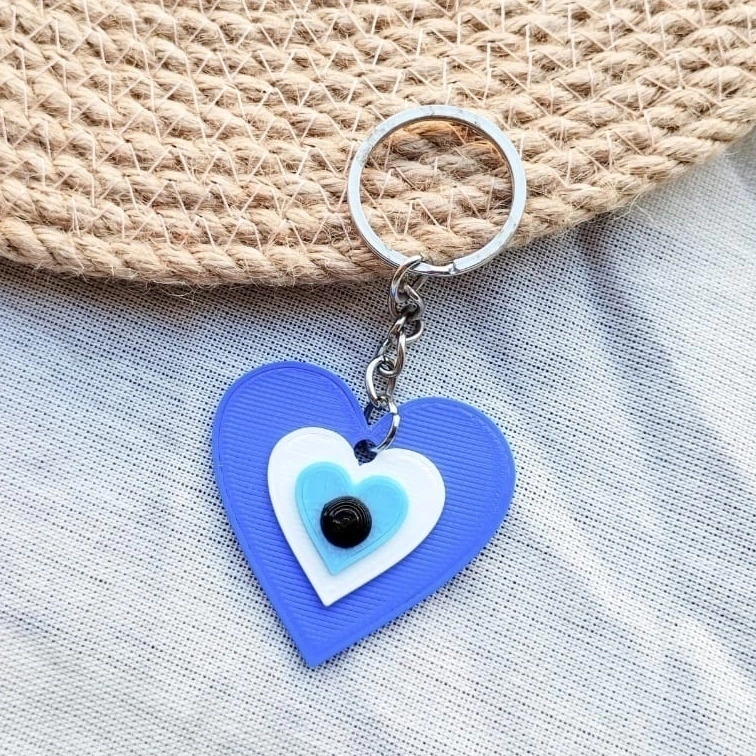 Llavero Ojo Turco Corazon