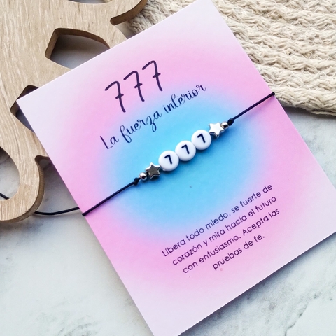 Pulsera Numeros Maestros 777 - comprar online