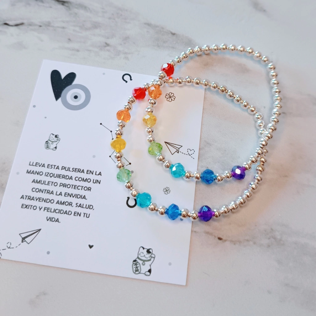 Pulsera 7 Chakras Bolitas