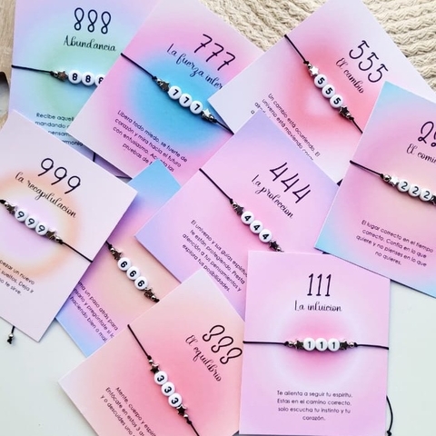Pack 9 Pulseras Numeros Maestros - comprar online