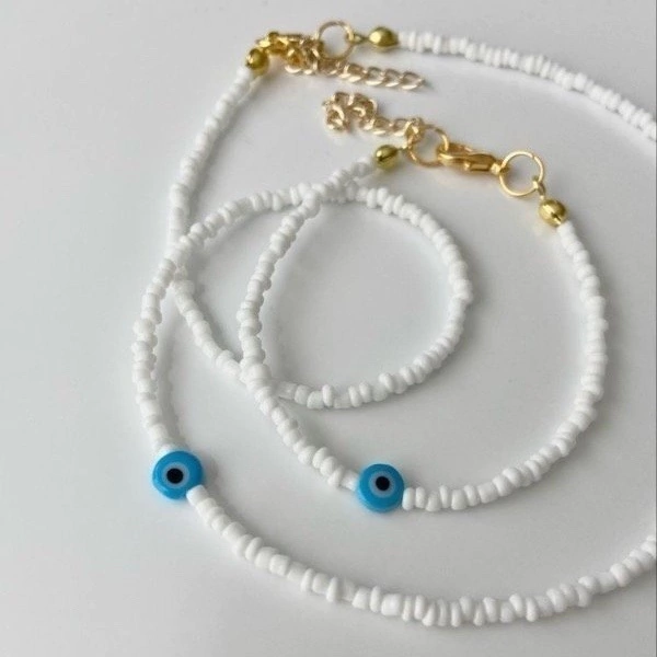 Collar Ojito Celeste