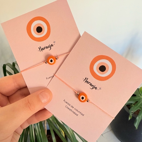 Pulsera Amuleto Ojo Naranja - comprar online
