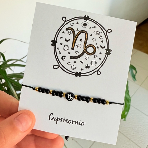 Pulsera Signo Capricornio Black - comprar online