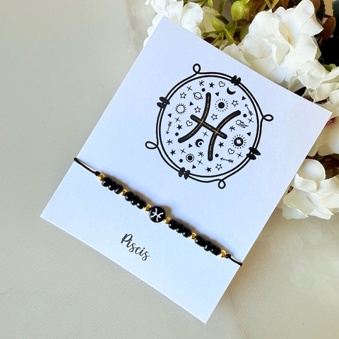 Pulsera Signo Piscis Black - comprar online