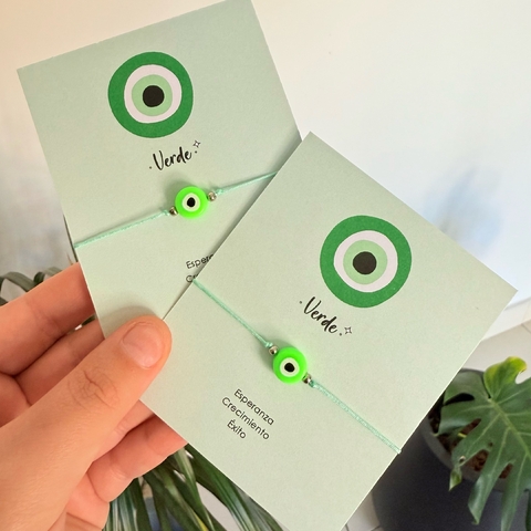 Pulsera Amuleto Ojo Verde - comprar online